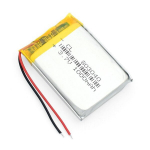 1 vnt. įkraunama lipo baterija 803040 (3,7 V, 1000 mAh Lipo), skirta garsiakalbiui, "Bluetooth", GPS, PDA, tachografui, žaislams
