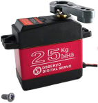Pilnas metalas DS3225 Skaitmeninis 25KG didelio sukimo momento servo variklio servo su kum&scaron;teliu 25T, skirtas "Baja Car" modeliui 1/10 robotui sunkvežimiui