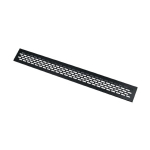 Ventiliacinės grotelės 480 x 60 mm, juodos, KK-W60800-M2, GTV