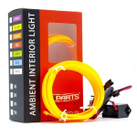 LED &scaron;viesos juostelė automobilio dekoravimui EinParts12V, 2m, geltona