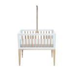 Kūdikių lovytė Cot Theo Theo Bebe Nami, smėlio spalvos/balta