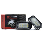 LED numerio ap&scaron;vietimas 6000K Mercedes W203, A209, W209, C209, R230, Chrysler Crossfire Coupe