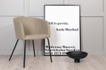 Fotelis Venture Design Berit, smėlio spalvos