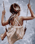 Tapyba pagal skaicius TM Varvikas Happiness on the Swing MG2106e 40x50 cm