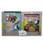 Lėlių ant pir&scaron;tų rinkinys Gyvūnai su paveikslėlių knyga