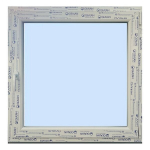 Naujas PVC langas 900 x 930 Balta/Balta