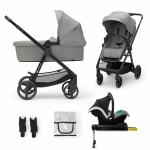 Universalus vežimėlis Kinderkraft Newly 4in1 Mink Pro, grey