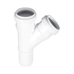 Vidaus kanalizacijos tri&scaron;akis HTplus, &Oslash;40/40 mm, 45&deg;, baltas