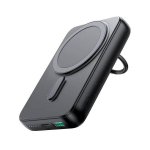 Atsarginis maitinimo &scaron;altinis ("Power Bank") I&scaron;orinė baterija Joyroom 'JR-W050' juoda 10000mAh (Wireless Charge 15W / PD 20W)