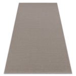 Vilnonis kilimas VILLA 8986/68400 Vienos spalvos SIZAL, plok&scaron;čio audinio pilka