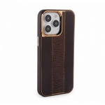 iLike  Apple  iPhone 15 Pro Leather Case Customized  Brown