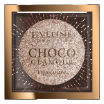 Blizgantys akių &scaron;e&scaron;ėliai Eveline Choco Glamour Eyeshadow, Mono, 3 g