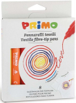 Flomasteriai tekstilei Primo, 8 spalv.