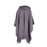 Pončas unisex Moka, pilkas, Universalus