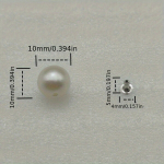 Perlų kniedės suknelėms, 8mm 80vnt