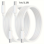 USB C įkrovimo laidų rinkinys, 2 vnt cc 100,58 cm kabelis
