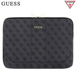 GUESS GUCS134GG 4G Design Universal Pouch with Zipper for Computer / Tablet PC 13" Black/Grey