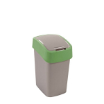 &Scaron;iuk&scaron;liadėžė Curver Flip Bin, 25l, pilka/žalia