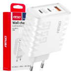 Sieninis įkroviklis 65W Quick Charge USB-A + 2x USB-C AMIO-04289