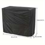 1 vnt Grilio Dangtis, Atsparus Vandeniui, Rip-Proof, UV, Juodas. , 80x66x100 cm