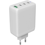 Įkroviklis ne&scaron;iojamam kompiuteriui CANYON įkroviklis CU100ACC GaN 100W 3xPD 1xQC ES Baltas, CANYON charger CU100ACC GaN 100W 3xPD 1xQC EU White CNS-CUW100ACC