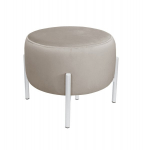 "OLA LOFT" kojų atramos suoliukas metalinis baltas MG09