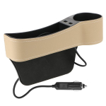 Automobilio sėdynės tarpo daiktadėžė su dvigubu USB krovikliu. , Liko 02