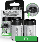 Liibattaries galinga įkraunama ličio jonų baterija d usb-c 2vnt. 6500 mAh.