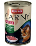 Konservai katėms Animonda Carny Adult su jautiena ir bruknėmis 400 g