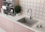 Granitinė virtuvinė plautuvė Laveo Tau SBT_5106, Grey