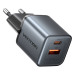 Vention 30w Gan įkroviklis Usb-c Pd + Usb-a greitas Iphone Samsung
