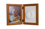 Rėmelio su moliu rinkinys Baby HandPrint, rudas