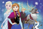 Dėlionių rinkinys &Scaron;iaurės pa&scaron;vaistė Ravensburger, Frozen (Ledo &scaron;alis), 09074, 2x24 vnt.