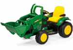 Peg Perego Vaiki&scaron;kas vienvietis elektrinis traktorius John Deere Ground Loader 12V, žalias