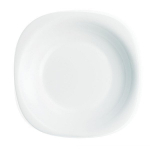 Kvadratinė balta lėk&scaron;tė sriubai Luminarc CARINE, 23 cm
