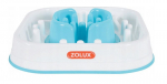 Lėto ėdimo dubuo Zolux, baltas/mėlynas, 1.6 l