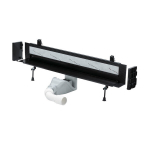 Sieninis du&scaron;o latakas Viega Advantix Wall 30 - 120 cm, su matinėmis grotelėmis