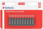 baterijos &scaron;arminės, aaa, 1,5 v, "verbatim", lizdinė plok&scaron;telė, 10 vnt., 49874