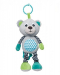 Pakabinamas muzikinis žaislas Canpol Babies Bears Grey, 68/053
