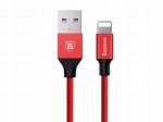 USB laidas su Lightning jungtimi, 1,8m, raudonas