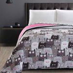 DecoKing dvipusė lovatiesė Cats Invasion, 170x210 cm