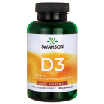 Maisto papildas Swanson Vitaminas D3 1000TV, 250 kaps.