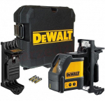 DEWALT DW088KTRI-XJ lazerinis nivelyras statybos ir montavimo darbams 10m 2 linijos savaime i&scaron;silyginantis magnetinis laikiklis