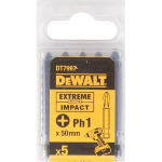 Sukimo antgalių rinkinys Dewalt Torsion Ph1x50mm DT7997, 5 vnt.