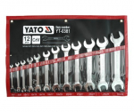 Plok&scaron;čių raktų rinkinys Yato (YT-0381), 12 vnt.