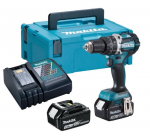 Akumuliatorinis smūginis suktuvas - gręžtuvas Makita DHP484RFJ, 18V