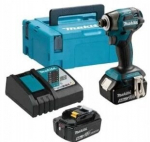 Smūginis suktuvas Makita Dtd173rtj 180nm, 2x5.0ah akum., dėklas