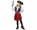 Eleganti&scaron;kas piratės kostiumas mergaitei, 120/130 cm