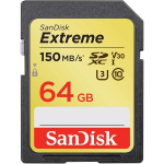 Atminties kortelė Atminties kortelė &bdquo;Secure Digital Extreme&ldquo; 64GB 150 / 60MB / s V30 / UHS-I / U3