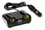 Lampa 39039 pridegiklio &scaron;akotuvas 2 lizd.+USB